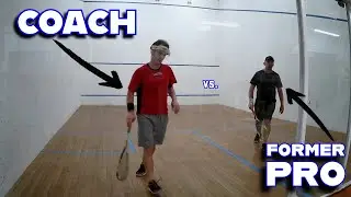 Former PSA Squash Professional vs. Coach | Timed Squash Match