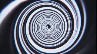 DAVE FX - White Space Time Warp Tunnel Vortex Loopable Motion Background