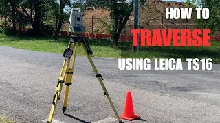 Master Surveying – Leica TS16 Total Station Traversing in Action! 🧭📡