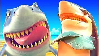 Cartoons fun FUNNY life good and hungry sharks