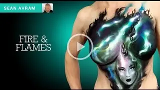 How to Body Paint -  Fire & Flames  - Sean Avram