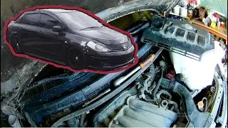 Замена масла в двигателе NISSAN TIIDA и сброс межсервисного интервала