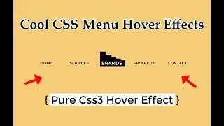 Cool CSS Menu Hover Effects - Html5 Css3 Hover Effect Tutorial