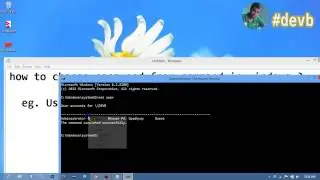 How to change password from command in windows if username contain space