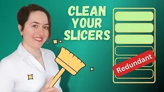 How to remove old redundant items from pivot table slicers in Microsoft Excel