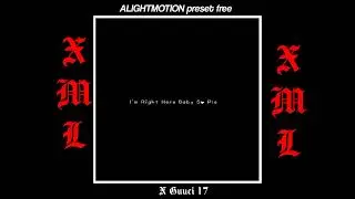 Graffin / Tie me down / Alightmotion preset edit / xml description / whatapp status