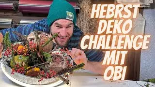 HERBST DEKO INSPIRATION AUS MATERIALIEN AUS DEM OBI - Challenge für den Blumenmann