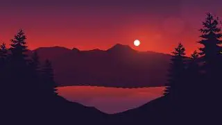 Animated Abstract Cartoon Landscape Background || Loops And Dots || Free Illustration footage