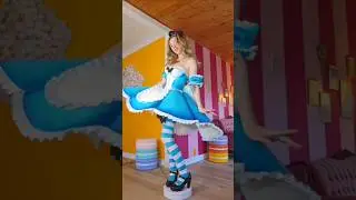 Making a 👗 #aliceinwonderland #costume #costumeideas #halloween #dressmaker #dress