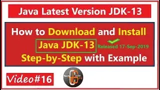 Java Latest Version JDK13 - How to Download and Install Java 13 step by step with program