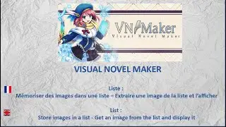 Visual Novel Maker - Tuto FR/ENG : Mémoriser une image dans une liste - Store image in a list