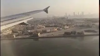 Amazing flight landing in Bahrain airport