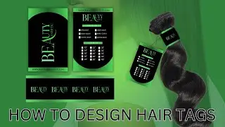 How to design a hair tag | Canva tutorial