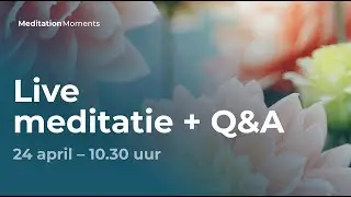 Live meditatie + Q&A met Michael Pilarczyk 🌼 24 april 2022 | Meditation Moments