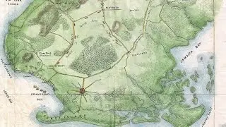 Battle of Long Island Brooklyn Map (1867)