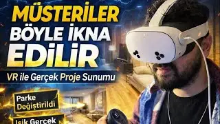 VR ile Daire Tadilat Projesi Sunumu | Gerçek Ölçü, Anlık Malzeme Değişimi & Canlı Render