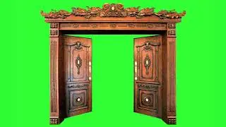 Door Open & Close Animation Green Screen FHD Video !! Free to Use !! No Copyright