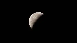 Space view through telescope