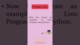 Create Python Lists with example.
