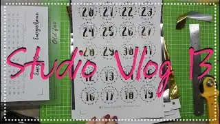 STUDIO VLOG 19 цифры для Декабрьского дневника, работа над заказами