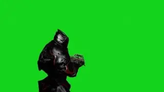 Warframe_back view Free green screen