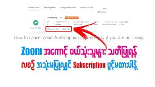 Zoom အကောင့် လစဉ် ဝယ်သုံးသူများ သတိပြုရန်
