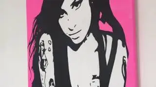Amy Winehouse Original Portrait Painting