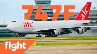 Boeing 747 cargo plane's rare landing at Manchester Airport
