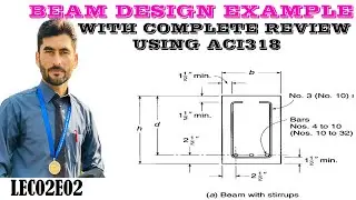 L02E02 The design of RC rectangular beam with different ACI318 methods adjusting b and d values
