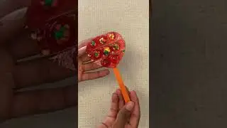 Peach Pop-It Fidget lollipop 
