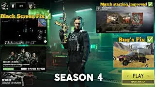 Warzone Mobile Season 4: Bug Fixes and Gameplay Improvements