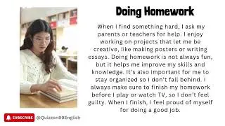 Doing Homework: Improve Your English Reading & Listening Skills!