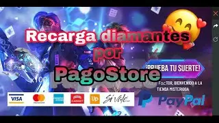 COMO RECARGAR DIAMANTES EN PAGOSTORE CON TARJETA | FREE FIRE