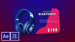 Bing Headphones Advertisement | After Effect CC Motion Graphics | Hamza Visuals