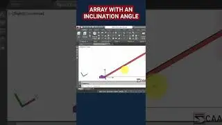 How to Create and Array with an Inclination #autocad #autocad3d #solidmodeling #plantdesign