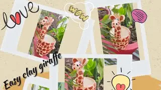 Easy GIRAFFE tutorial 🦒|| #clayart