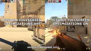 CS2 Premier Disable Fullscreen Optimizations ON vs OFF /  Update 9/Nov/2023