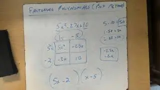 Factoring Polynomials (box method)