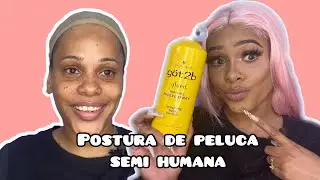 ME PEGO ESTA PELUCA SEMI HUMANA ( sintética ) Y MIRA COMO QUEDÓ 🤔