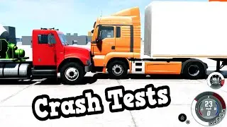 BeamNG Drive - Truck Crash Tests | Steering Wheel Gameplay Ep 17