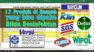 Gampangnya Bikin Disinfektan dari 17 Produk Rumah Tangga