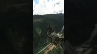 Flying low in the Halo Pelican! Getting Master Chief to the next drop point! MSFT Flight Simulator
