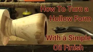 Woodturning/Carving - How Did I Hollow It ? With Simple Inexpensive Oil Finishing Steps