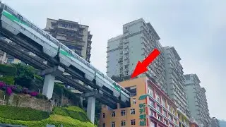 Tàu điện chạy XUYÊN CHUNG CƯ 19 TẦNG và những công trình giao thông độc lạ ở Trung Quốc