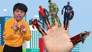The Avengers Finger Family Song for Kids | Alan and Cheryl World