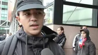 Protest Molukkers bij gerechtshof Den Haag