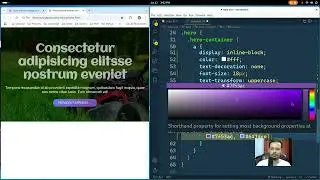 Create a hero banner image using HTML CSS (optional JavaScript for animation effect)