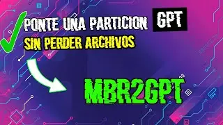 ▶️ How to Change an MBR Hard Drive to GPT in Windows 10 (Without Losing Data) *MBR2GPT*
