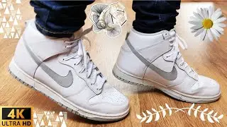 Nike Dunk High​ Neutral​ Grey / DETAIL​ &​ ON​ FEET​