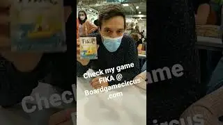 I was at Spiel Essen to sign my own game FIKA. delighted to see the final copy!
